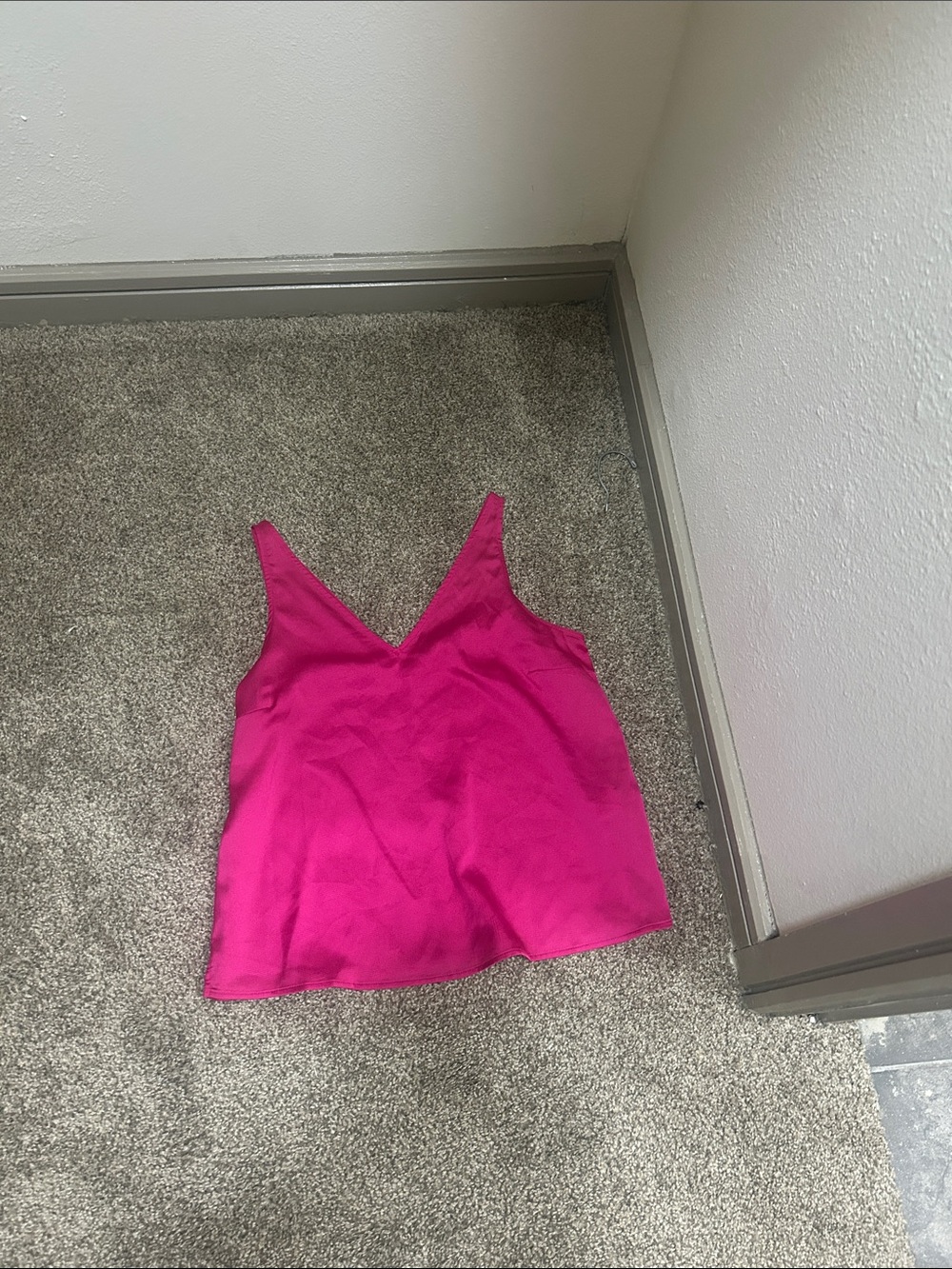 Old Navy Bright Pink V-Neck Camisole